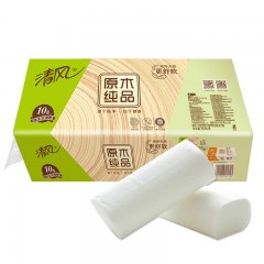 清風(fēng)無芯卷紙原木10卷30卷實心衛(wèi)生紙批發(fā)家用卷筒紙家用廁紙紙巾